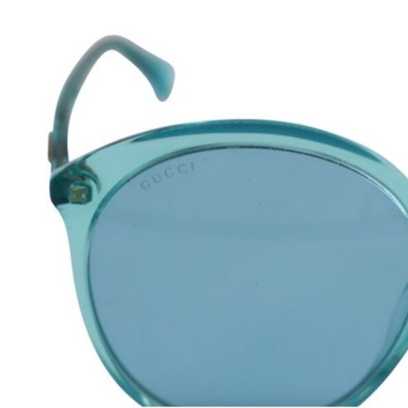 GUCCI
59MM Teal Round Acetate Sunglasses - Picture 9 of 15